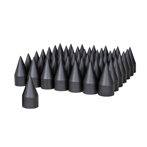 UP-10000B 33mm x 4-1/8" Matte Black Spike Nut Cover - Thread-On (Bulk)