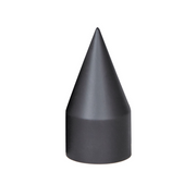 UP-10000B 33mm x 4-1/8" Matte Black Spike Nut Cover - Thread-On (Bulk)