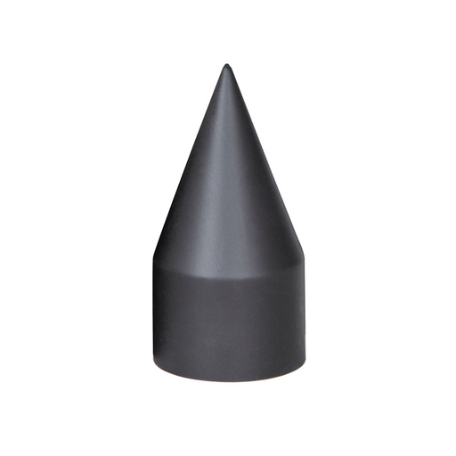 UP-10000B 33mm x 4-1/8" Matte Black Spike Nut Cover - Thread-On (Bulk)