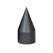 UP-10000CB 33mm X 4-1/8" Matte Black Spike Nut Covers - Thread-On (60-Pack)