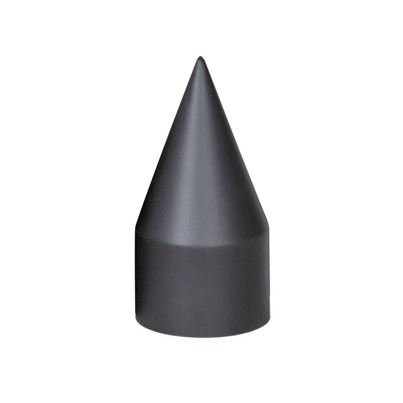 UP-10000CB 33mm X 4-1/8" Matte Black Spike Nut Covers - Thread-On (60-Pack)
