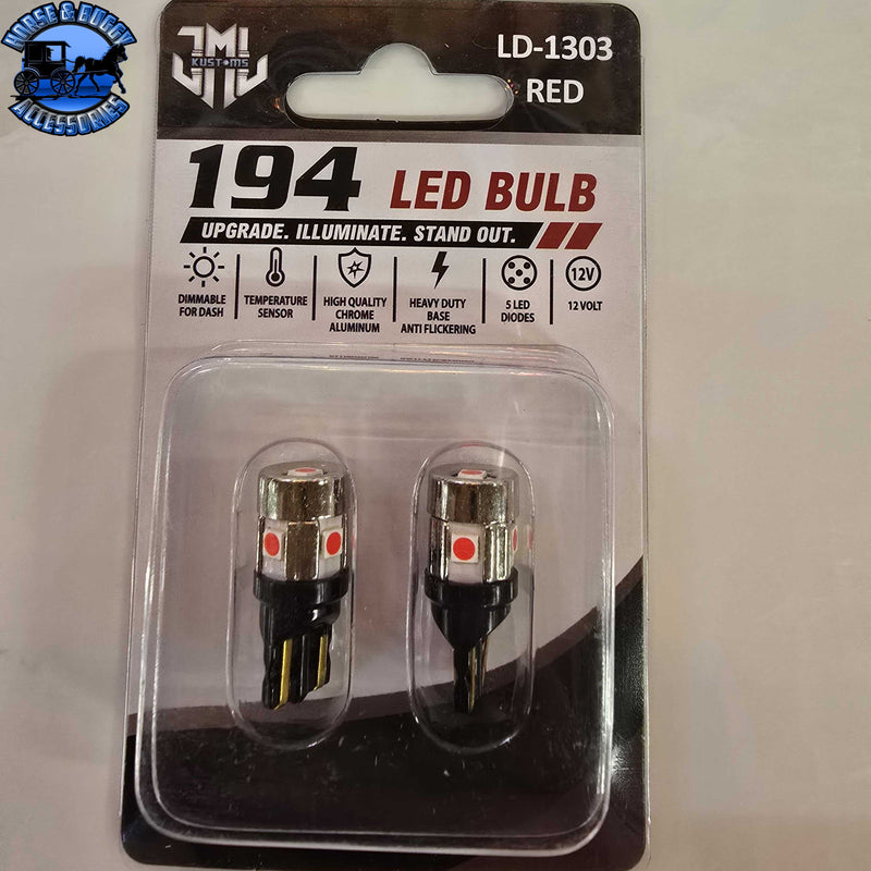 194 LED BULB PAIR (CHOOSE COLOR)