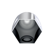 UP-10004P 1-1/2" x 2" Chrome Steel Bullet Nut Covers (10-Pack)