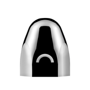 UP-10004 1-1/2" X 2" Chrome Steel Bullet Nut Cover