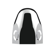 UP-10004 1-1/2" X 2" Chrome Steel Bullet Nut Cover