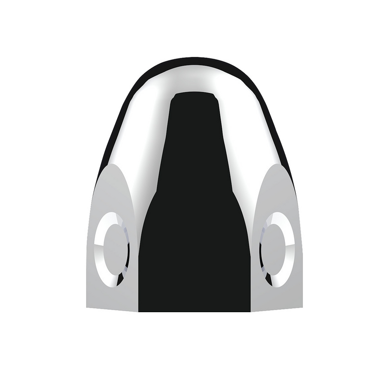 UP-10004 1-1/2" X 2" Chrome Steel Bullet Nut Cover