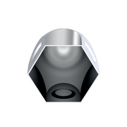 UP-10004 1-1/2" X 2" Chrome Steel Bullet Nut Cover