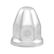 UP-10006P 1-1/2" x 2-1/4" Chrome Steel Bullet Nut Covers With Flange (10-Pack)