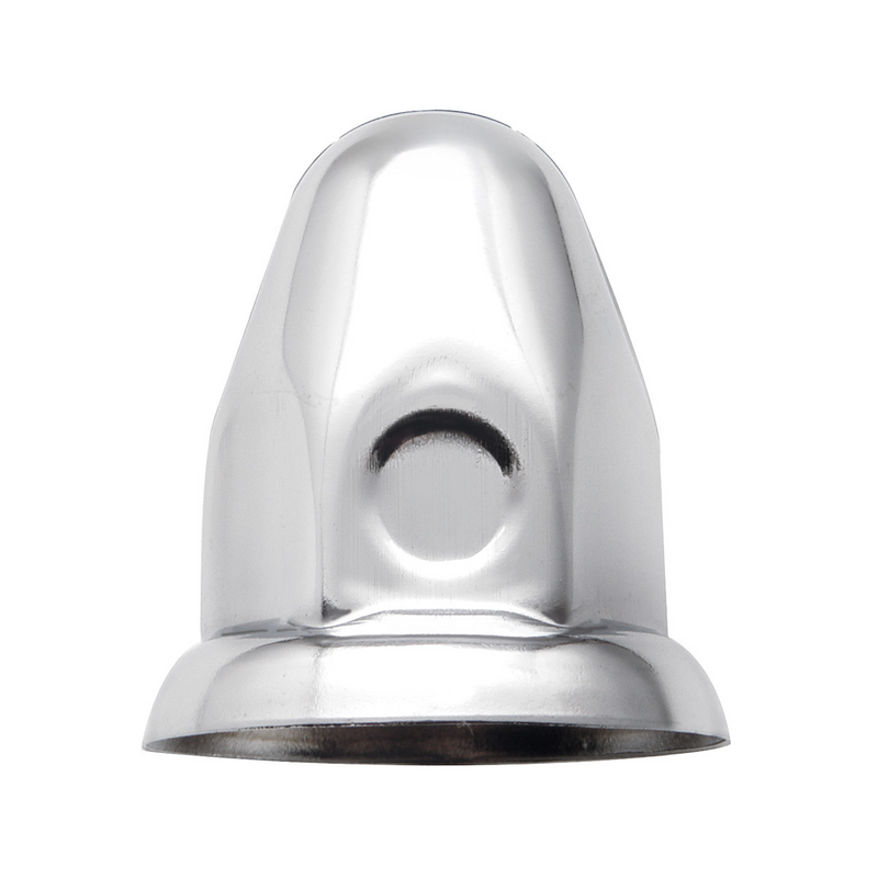 UP-10006P 1-1/2" x 2-1/4" Chrome Steel Bullet Nut Covers With Flange (10-Pack)