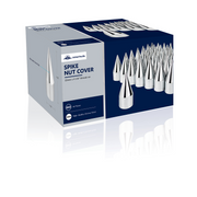 UP-10007CB 33mm X 4-1/8" Chrome Plastic Spike Nut Covers - Thread-On (60-Pack)