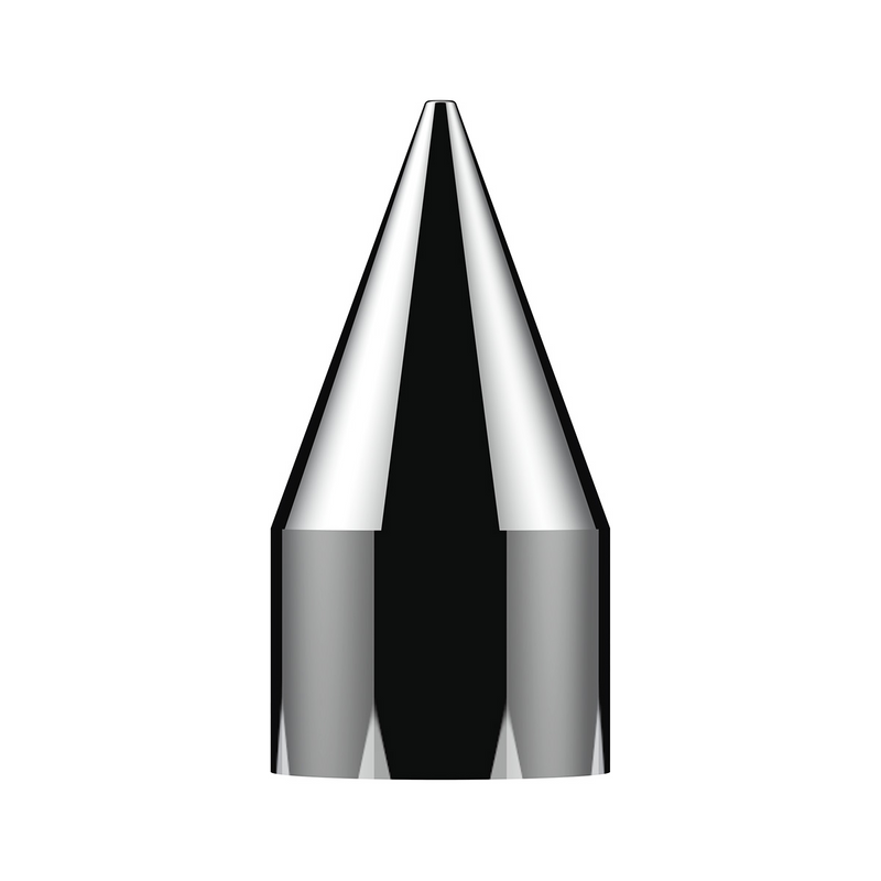 UP-10007 33mm X 4-1/8" Chrome Plastic Spike Nut Covers - Thread-On (Box of 10)