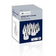 UP-10007 33mm X 4-1/8" Chrome Plastic Spike Nut Covers - Thread-On (Box of 10)