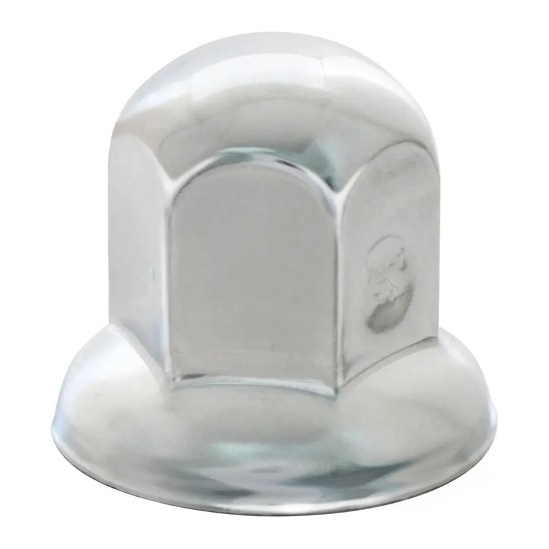 CR. STEEL PUSH-ON NUT COVER W/ FLANGE 33MM X 2-1/2" lug nut Gray