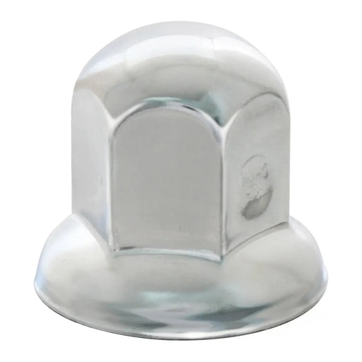 CR. STEEL PUSH-ON NUT COVER W/ FLANGE 33MM X 2-1/2" lug nut Gray