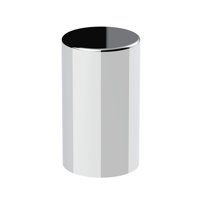 UP-10013B 33mm x 3-1/2" Chrome Plastic Cylinder Nut Cover - Thread-On (Bulk)