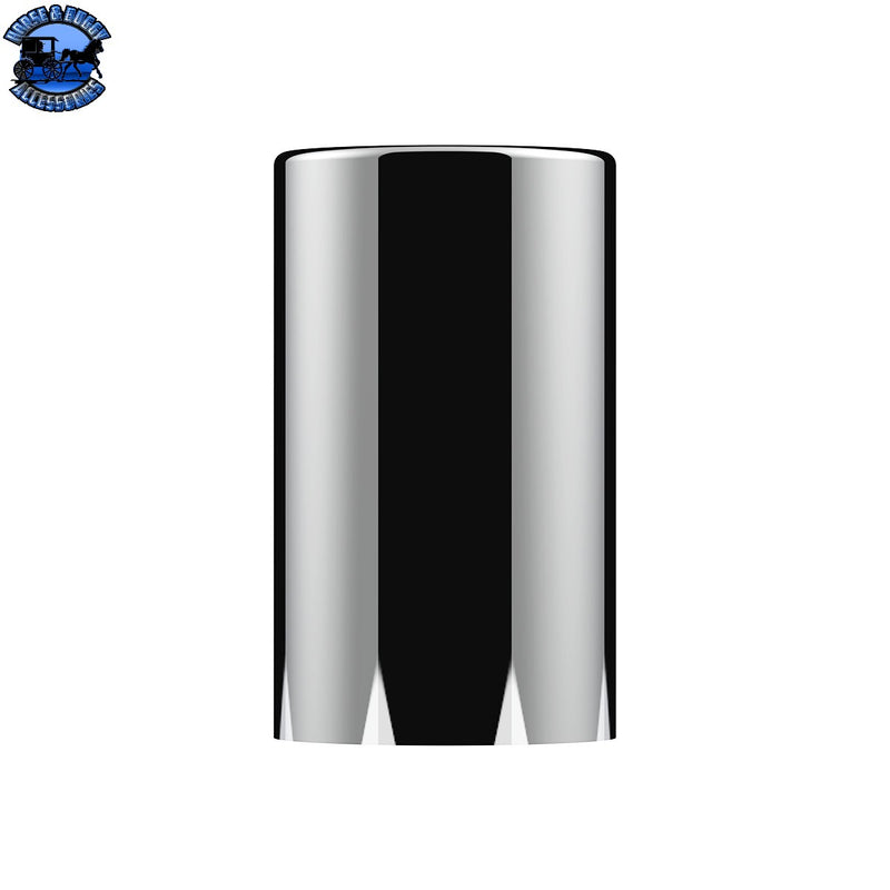 UP-10013B 33mm x 3-1/2" Chrome Plastic Cylinder Nut Cover - Thread-On (Bulk)