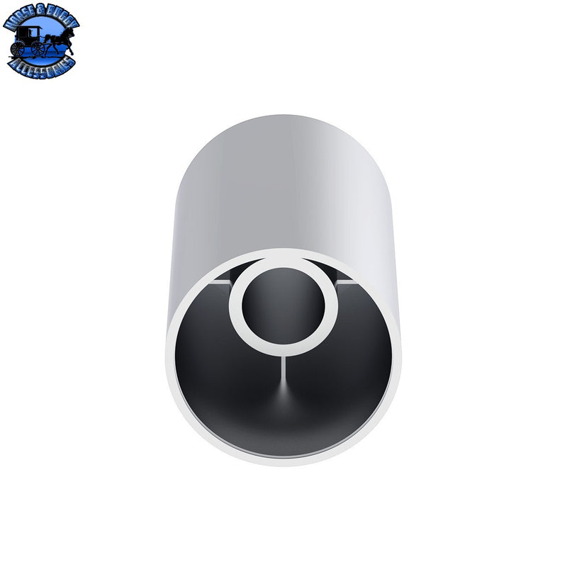 UP-10013B 33mm x 3-1/2" Chrome Plastic Cylinder Nut Cover - Thread-On (Bulk)