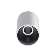 UP-10013B 33mm x 3-1/2" Chrome Plastic Cylinder Nut Cover - Thread-On (Bulk)