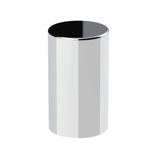 UP-10013 33mm x 3-1/2" Chrome Plastic Cylinder Nut Covers - Thread-On (Color Box of 10)