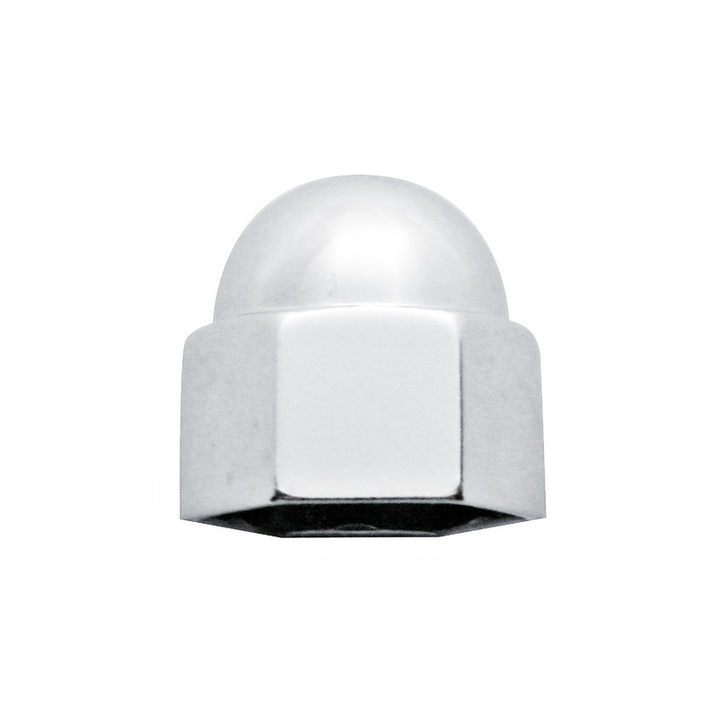 UP-10025 7/16" X 5/8" Chrome Die-Cast Acorn Nut Cover