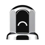 UP-10031 33mm X 2" Chrome Steel Standard Nut Cover With Flange