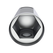 UP-10031 33mm X 2" Chrome Steel Standard Nut Cover With Flange