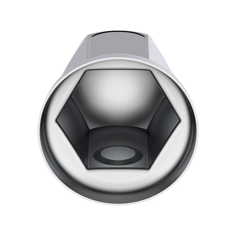 UP-10031 33mm X 2" Chrome Steel Standard Nut Cover With Flange