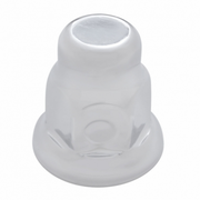 UP-10032C 33mm X 2" Chrome Steel Tall Nut Cover With Flange
