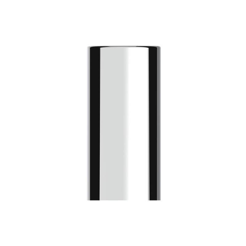 UP-10034B 33mm X 4-1/4" Chrome Plastic Tall Cylinder Nut Cover - Thread-On (Bulk)