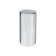 UP-10034CB 33mm X 4-1/4" Chrome Plastic Tall Cylinder Nut Covers - Thread-On (60-Pack)