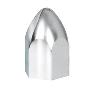 UP-10047B 1-1/2" X 2-3/4" Chrome Plastic Bullet Nut Cover - Push-On (Bulk)