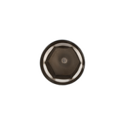 UP-10048 33mm X 2-3/8" Chrome Steel Pointed Nut Cover With Flange