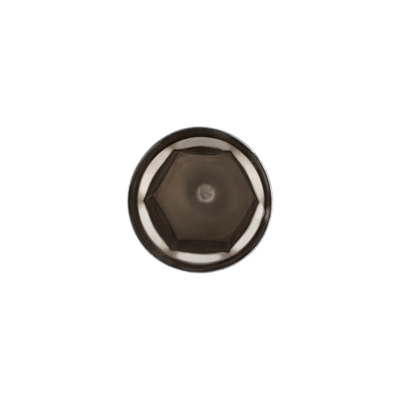 UP-10048 33mm X 2-3/8" Chrome Steel Pointed Nut Cover With Flange