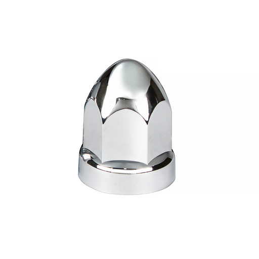 UP-10049CB 33mm X 2-3/4" Chrome Plastic Bullet Nut Covers With Flange- Push-On (60-Pack)