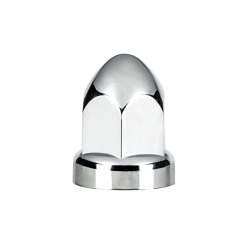 UP-10049CB 33mm X 2-3/4" Chrome Plastic Bullet Nut Covers With Flange- Push-On (60-Pack)