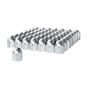 UP-10057CB 1-1/2" X 2-1/4" Chrome Plastic Standard Nut Covers - Push-On (60-Pack)