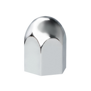 UP-10057CB 1-1/2" X 2-1/4" Chrome Plastic Standard Nut Covers - Push-On (60-Pack)