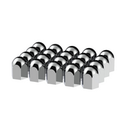 UP-10057 1-1/2" X 2-1/4" Chrome Plastic Standard Nut Covers - Push-On (Box Of 20 )