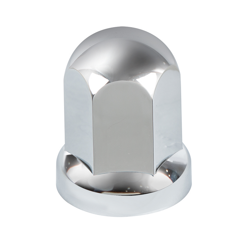 UP-10058B 33mm X 2-7/16" Chrome Plastic Standard Nut Cover With Flange - Push-On (Bulk)