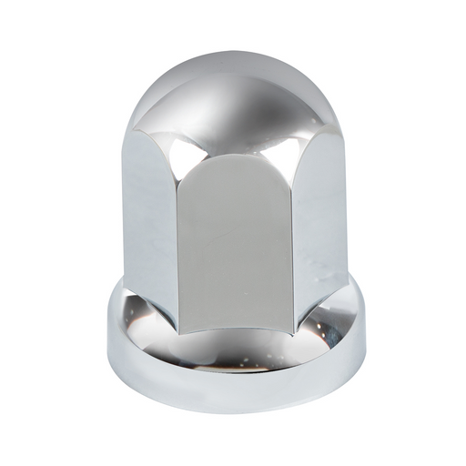 UP-10058B 33mm X 2-7/16" Chrome Plastic Standard Nut Cover With Flange - Push-On (Bulk)