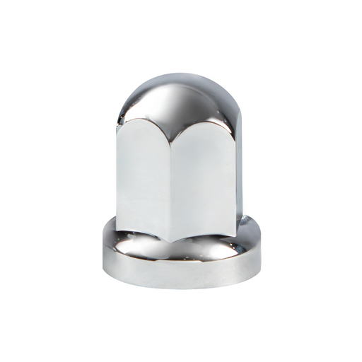 UP-10058B 33mm X 2-7/16" Chrome Plastic Standard Nut Cover With Flange - Push-On (Bulk)