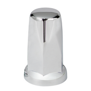UP-10059CB 33mm X 3-1/4" Chrome Plastic Tall Classic Nut Covers - Push-On (60-Pack)