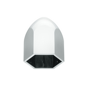 UP-10062P 1" x 1 5/8" Chrome Plastic Bullet Nut Cover - Push-On (10 Pack)