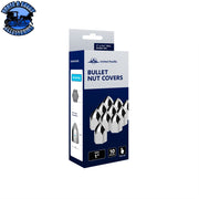 UP-10062P 1" x 1 5/8" Chrome Plastic Bullet Nut Cover - Push-On (10 Pack) NUT COVER Midnight Blue