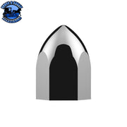 UP-10063 11/16" X 1-5/16" Chrome Plastic Bullet Nut Cover - Push-On Black