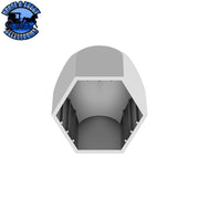 UP-10063P50 11/16" X 1-5/16" Chrome Plastic Bullet Nut Cover - Push-On (50-Pack) NUT COVER Gray