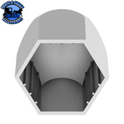 UP-10063P 11/16" X 1-5/16" Chrome Plastic Bullet Nut Cover - Push-On (10-Pack) NUT COVER Gray