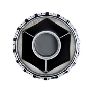 UP-10064CB 33mm x 2-3/4" Chrome Plastic Original Nut Covers - Thread-On (Box of 60)