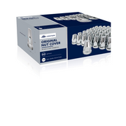 UP-10064CB 33mm x 2-3/4" Chrome Plastic Original Nut Covers - Thread-On (Box of 60)