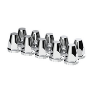 UP-10064 33mm X 2-3/4" Chrome Plastic Original Nut Covers - Thread-On (Box of 10)